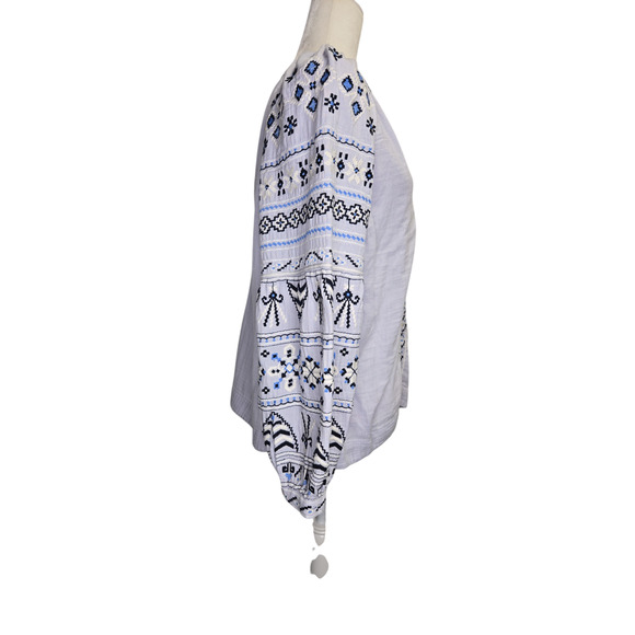 Sundance  Cassa Button Down  Blouse  Embroidered Size Medium - Picture 3 of 7